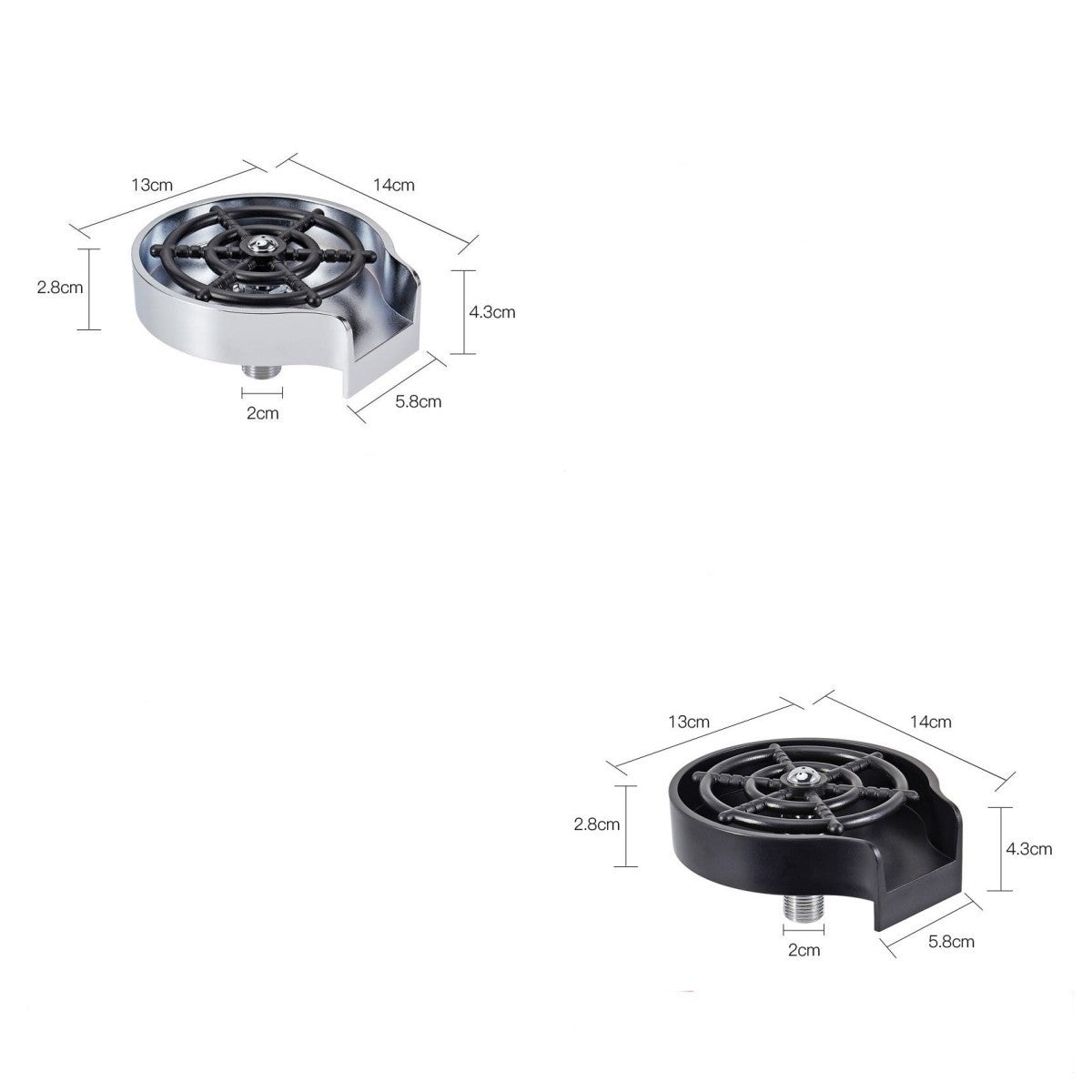 High-Pressure Bar Cup Washer – Automatic Sink Rinser Tool