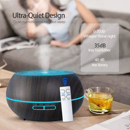 Ultrasonic Aroma Diffuser 400ml Humidifier 4-Mist Modes
