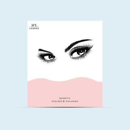 Natural Long Lasting Magnetic Liquid Eyeliner & Magnetic False Eyelashes & Tweezer Set Make up Set Louisiana Mart