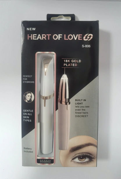Mini Electric Eyebrow Trimmer Lipstick Brows Pen Hair Remover Painless Razor Epilator with LED Light Louisiana Mart