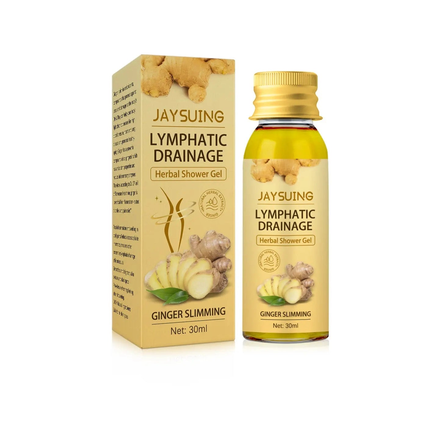 Ginger Body Sculpting Wash Unclog Lymphatics herbal shower gel 30ml Louisiana Mart