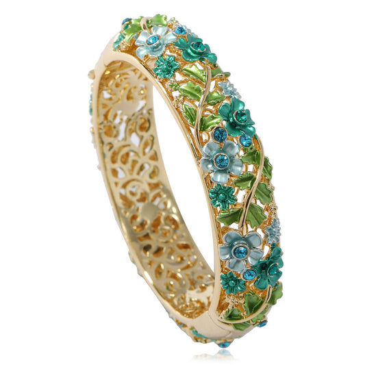 Women's Ethnic Style Hollow Painted Alloy Bracelet