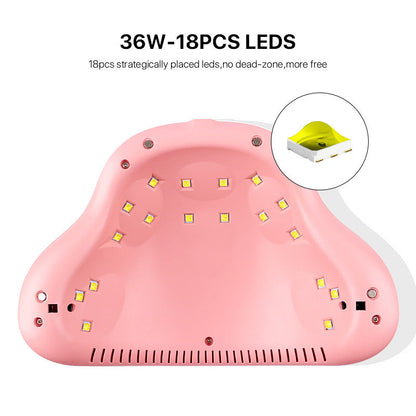 UV LED Nail Lamp 36W  Fast Gel Polish Dryer for Home Use