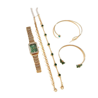 women's square watch set