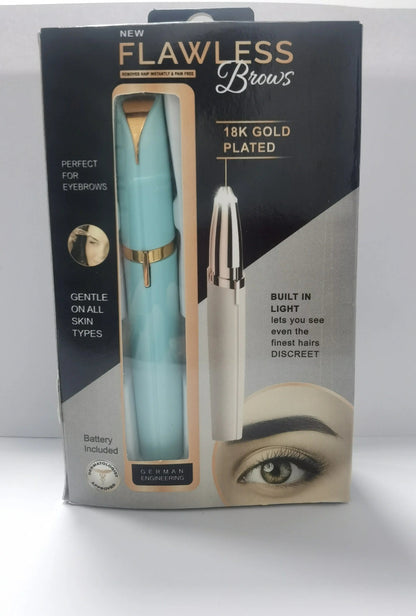Mini Electric Eyebrow Trimmer Lipstick Brows Pen Hair Remover Painless Razor Epilator with LED Light Louisiana Mart