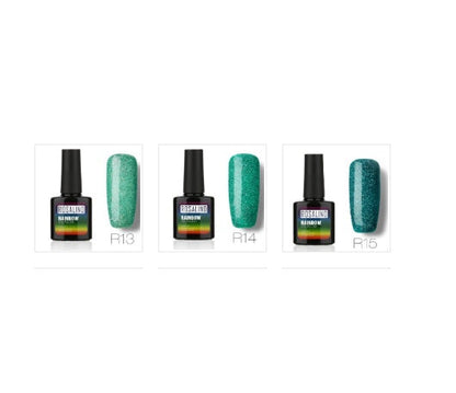 Nail free, long-lasting, non-toxic, nail polish, ROSALIND phototherapy glue, star studded rainbow system. Louisiana Mart