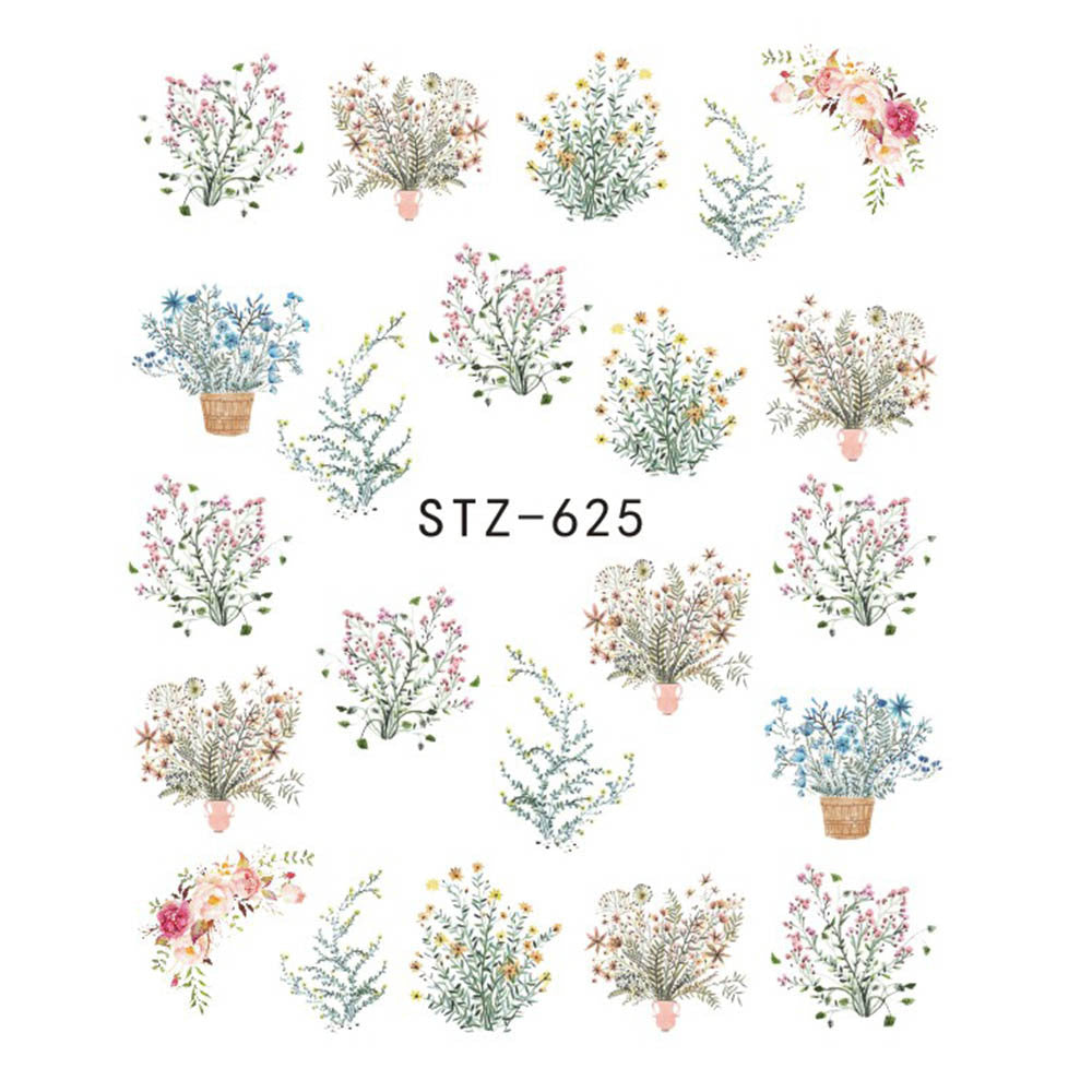 1pcs Nail Sticker Butterfly Flower Water Transfer Decal Sliders for Nail Art Decoration Tattoo Manicure Wraps Tools Tip JISTZ508 Louisiana Mart
