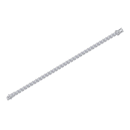 Light Luxury High-grade Fashion 925 Silver Horoscope Buckle Full Inlaid Bracelet