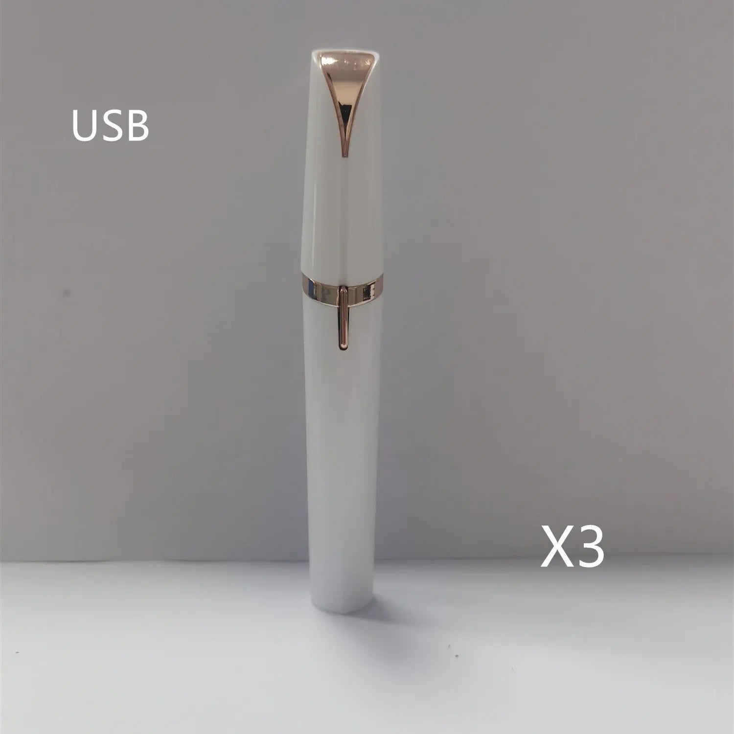 Mini Electric Eyebrow Trimmer Lipstick Brows Pen Hair Remover Painless Razor Epilator with LED Light Louisiana Mart