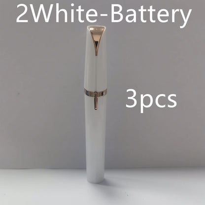 Mini Electric Eyebrow Trimmer Lipstick Brows Pen Hair Remover Painless Razor Epilator with LED Light Louisiana Mart