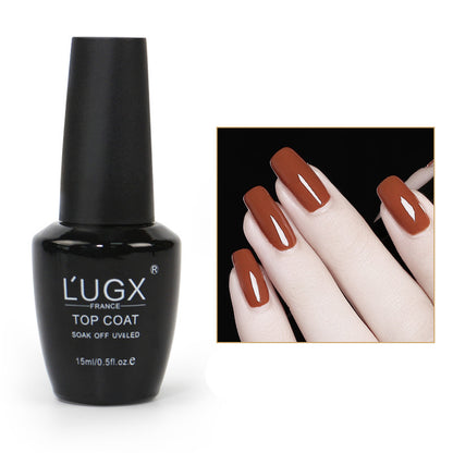 Frosted Sealing Layer Nail Polish Glue New Color Popular Nail Shop Special Phototherapy Nail Polish Small Bottle 15Ml