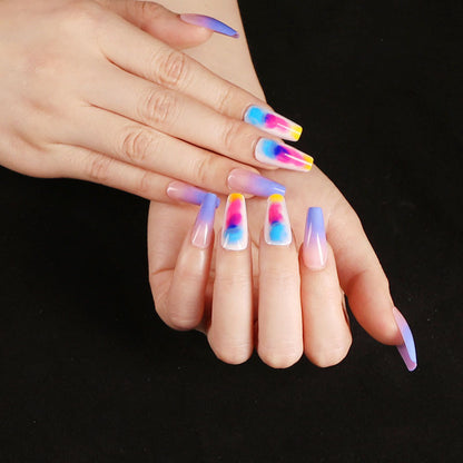 Wearing Nails, Fake Nails, Finished Ballet Nails, Cross-Border Transmission For Nail Nails To Wear 24 pieces