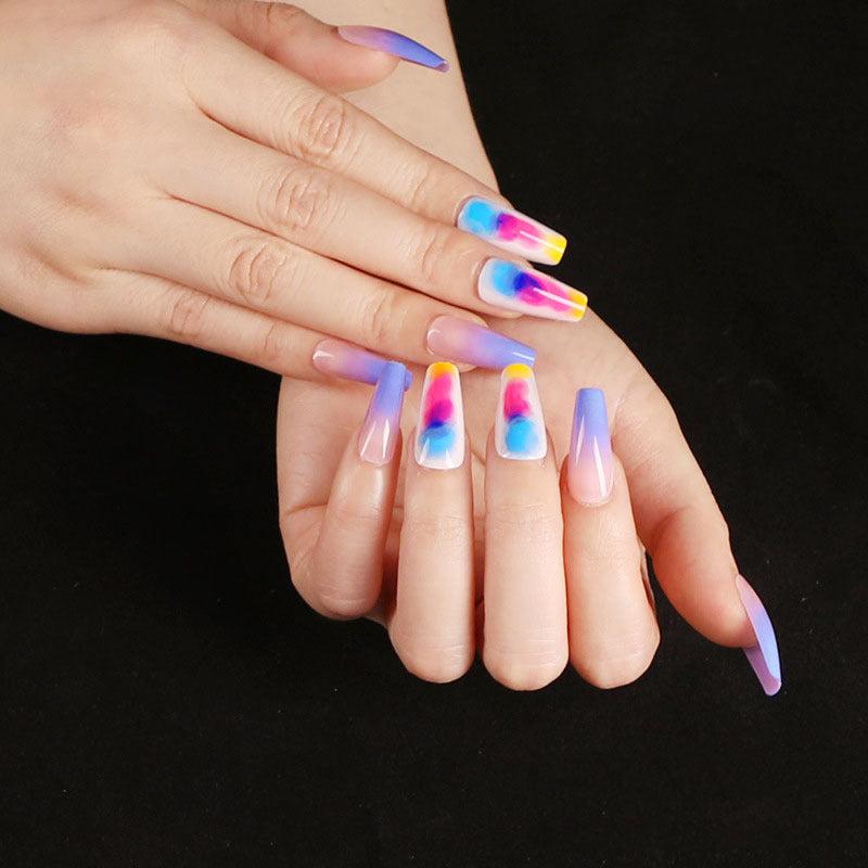 Wearing Nails, Fake Nails, Finished Ballet Nails, Cross-Border Transmission For Nail Nails To Wear 24 pieces
