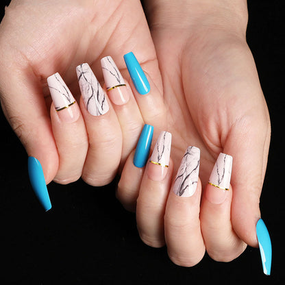 Wearing Nails, Fake Nails, Finished Ballet Nails, Cross-Border Transmission For Nail Nails To Wear 24 pieces