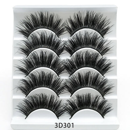 Mink False Eyelashes 3D False Eyelashes Five Pairs Of Soft Cotton Stalk Eyelashes Louisiana Mart