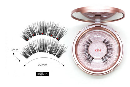 Natural Long Lasting Magnetic Liquid Eyeliner & Magnetic False Eyelashes & Tweezer Set Make up Set Louisiana Mart
