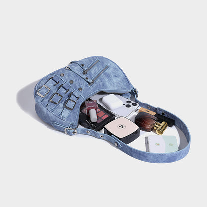 Best Denim Underarm Bag 2026 – American Retro Style Shoulder Handbag
