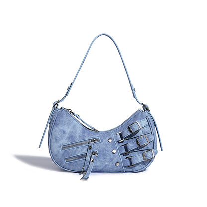 Best Denim Underarm Bag 2026 – American Retro Style Shoulder Handbag