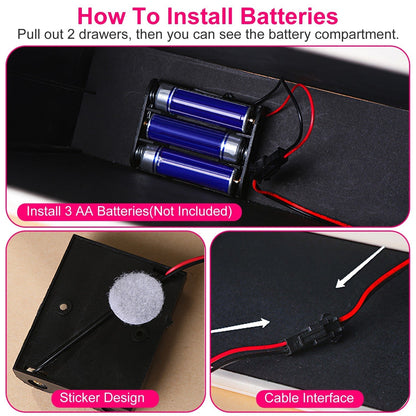 Jewelry Box With LED Mirror 