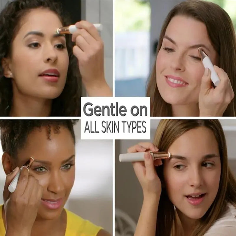 Dermatologist approved Flawlessly Brows Electric Eyebrow Remover Louisiana Mart