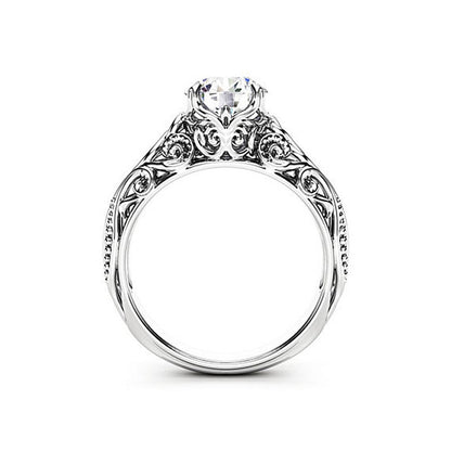 Fashion Zircon Ornament Women's Alloy Ring Jewelry