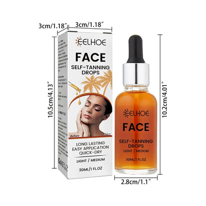 EELHOE Facial Tanning Essence For Achieving A Natural And Stylish Wheat Color Or Bronzed Skin Tone, Providing Hydration And Enhancing The Beauty Of The Skin Without The Need For Sunbathing Louisiana Mart