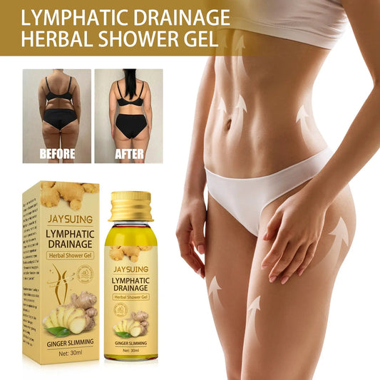 Ginger Body Sculpting Wash Unclog Lymphatics herbal shower gel 30ml Louisiana Mart