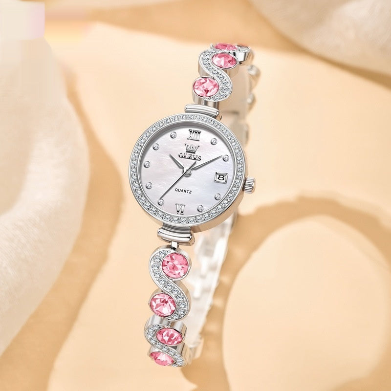 Women's Quartz Watch Stainless Steel Elegant Chinese Style