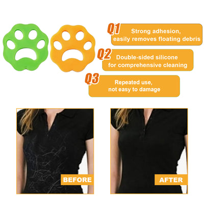 2-Pack Reusable Pet Hair Remover for Laundry – Non-Toxic Lint Catcher for Washer & Dryer, Dog & Cat Hair Catcher for Bedding, Clothes, and Towels