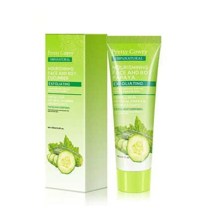 Cucumber Coconut Papaya Facial Exfoliating Gel Cream 100ml Body Cleansing Louisiana Mart
