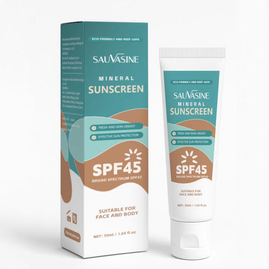 Cross-border Shuo Wo Xin SAUVASINE Mineral UV Cream Sunscreen Refreshing And Non-greasy Louisiana Mart