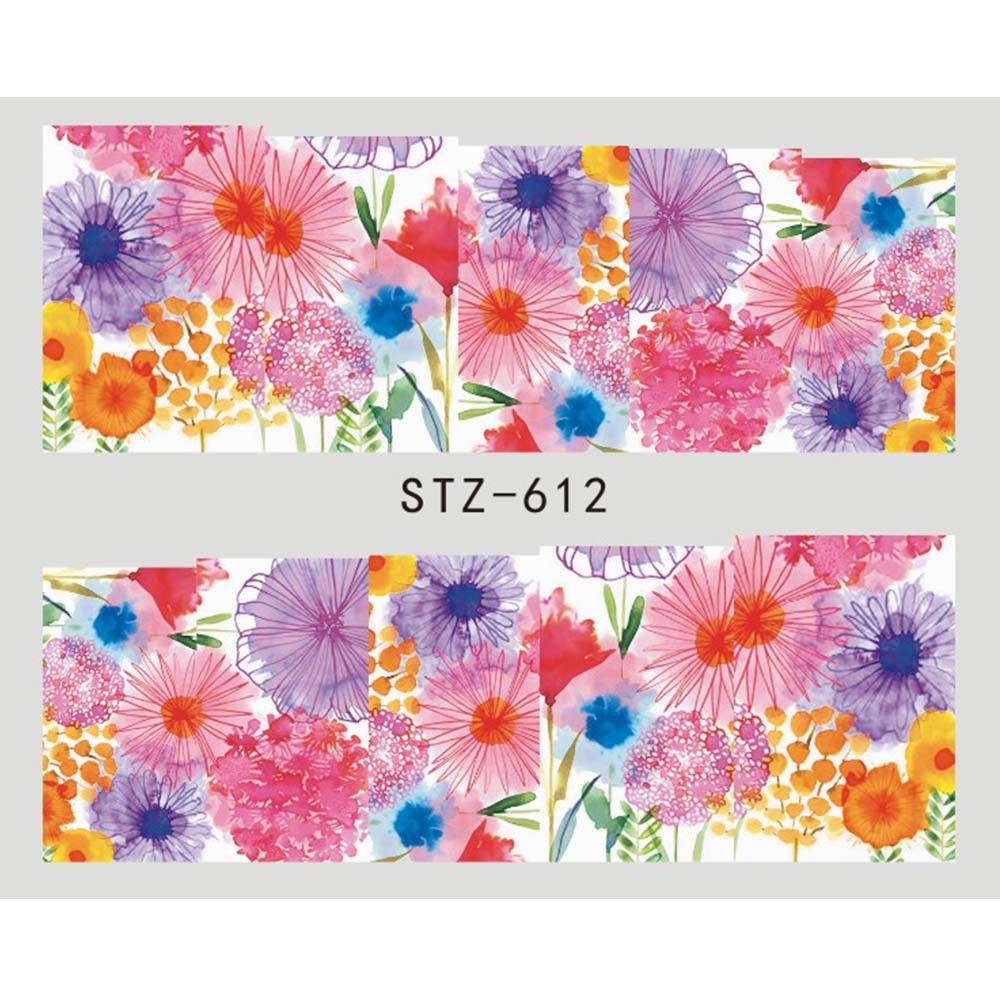 1pcs Nail Sticker Butterfly Flower Water Transfer Decal Sliders for Nail Art Decoration Tattoo Manicure Wraps Tools Tip JISTZ508 Louisiana Mart
