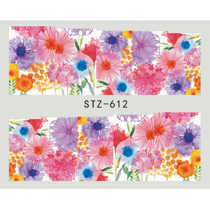 1pcs Nail Sticker Butterfly Flower Water Transfer Decal Sliders for Nail Art Decoration Tattoo Manicure Wraps Tools Tip JISTZ508 Louisiana Mart