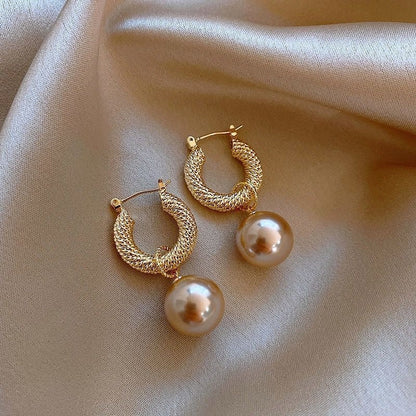 All-matching Elegant Simple Zircon Female Earrings