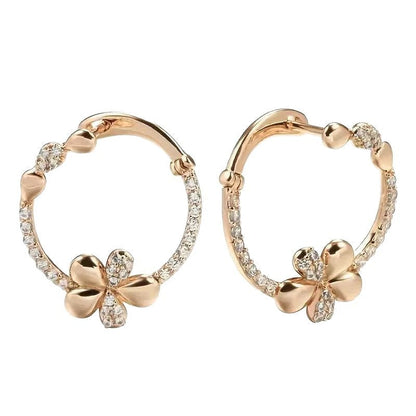 Personalized Round Ring Earrings For Women