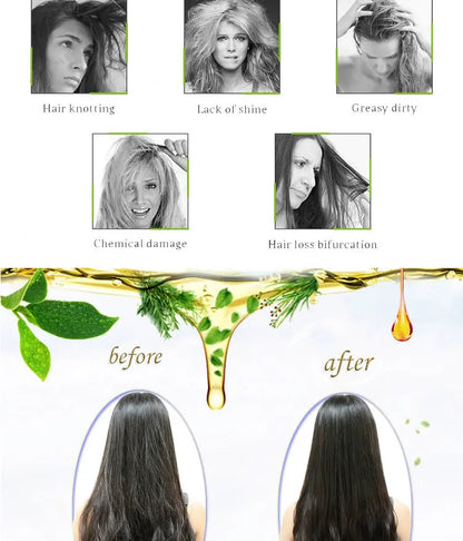 Natural Argan Hair Oil 100mL Deep Moisturizing Hair Conditioner Reduce Frizz and Dandruff Louisiana Mart