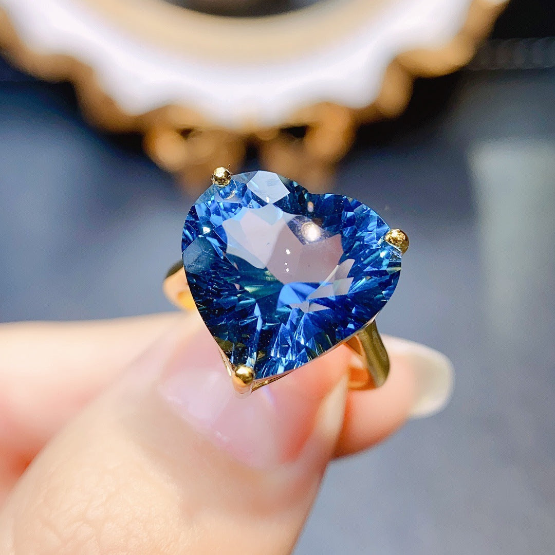 Ring S925 Silver Inlaid Main Stone