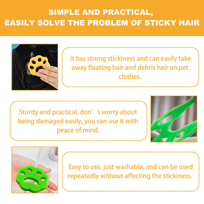 2-Pack Reusable Pet Hair Remover for Laundry – Non-Toxic Lint Catcher for Washer & Dryer, Dog & Cat Hair Catcher for Bedding, Clothes, and Towels