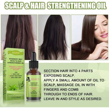 Rosemary Mint Hair Growth Fluid Scalp Massage Louisiana Mart