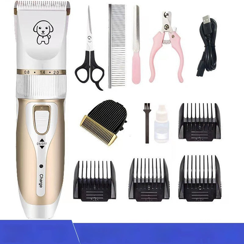 Rechargeable Electric Pet Hair Clipper for Cats & Dogs – Quiet, Cordless Grooming Tool
