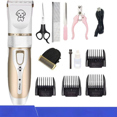 Rechargeable Electric Pet Hair Clipper for Cats & Dogs – Quiet, Cordless Grooming Tool