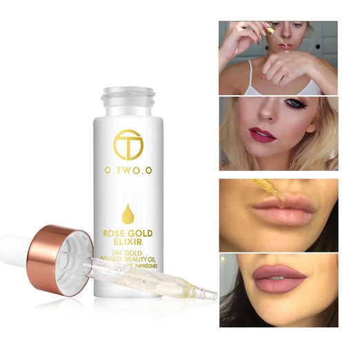 24k Rose Gold Elixir Skin Make Up Oil For Face Essential Oil Before Primer Foundation Moisturizing Face Oil Anti-aging Louisiana Mart