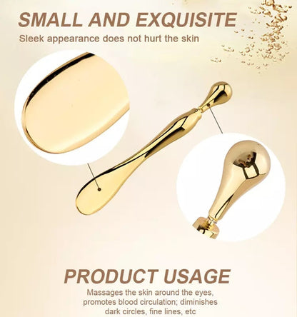 Eye Cream Stick Roller For Face Metal Spatula Puff Applicator Eye Cream Massager Facial Cream Massage Sticks Eye Metal Makeup Spatula Eye Wand 10cm Louisiana Mart