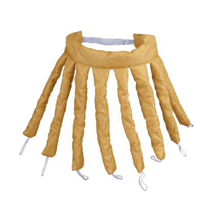 Lazy Hair Curler featuring eight soft claw design for heatless overnight styling, available in various colors.