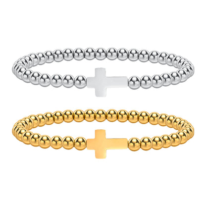 Beaded Gold Bracelet Simple Women's Jewelry