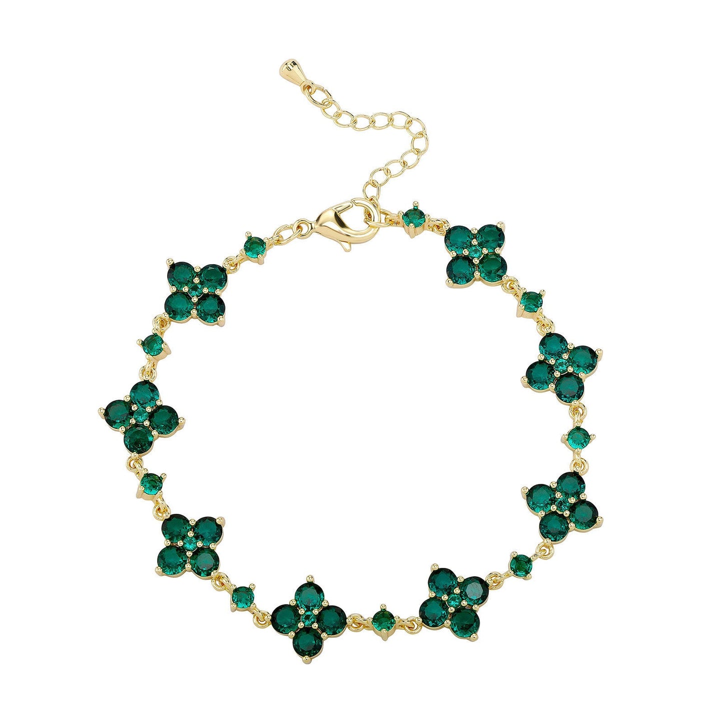 Flower Rhinestone Bracelet Light Luxury Sparking Zirconium High-grade Niche Bracelet Hand Jewelry
