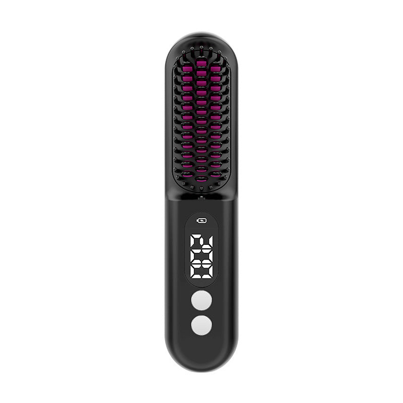 Cordless travel hair straightener