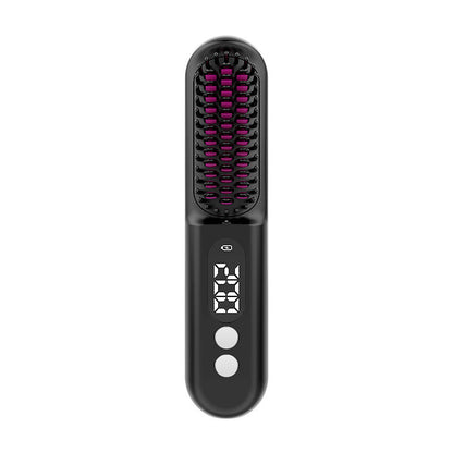 Cordless travel hair straightener