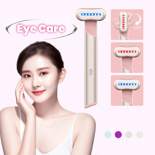4 Colors Electric Eye Massager Red Blue Light Massage Eye Beautification Instrument Therapeutic Warmth Face Massage Louisiana Mart