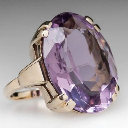 Retro Simple And Exaggerated Unique Women Ring